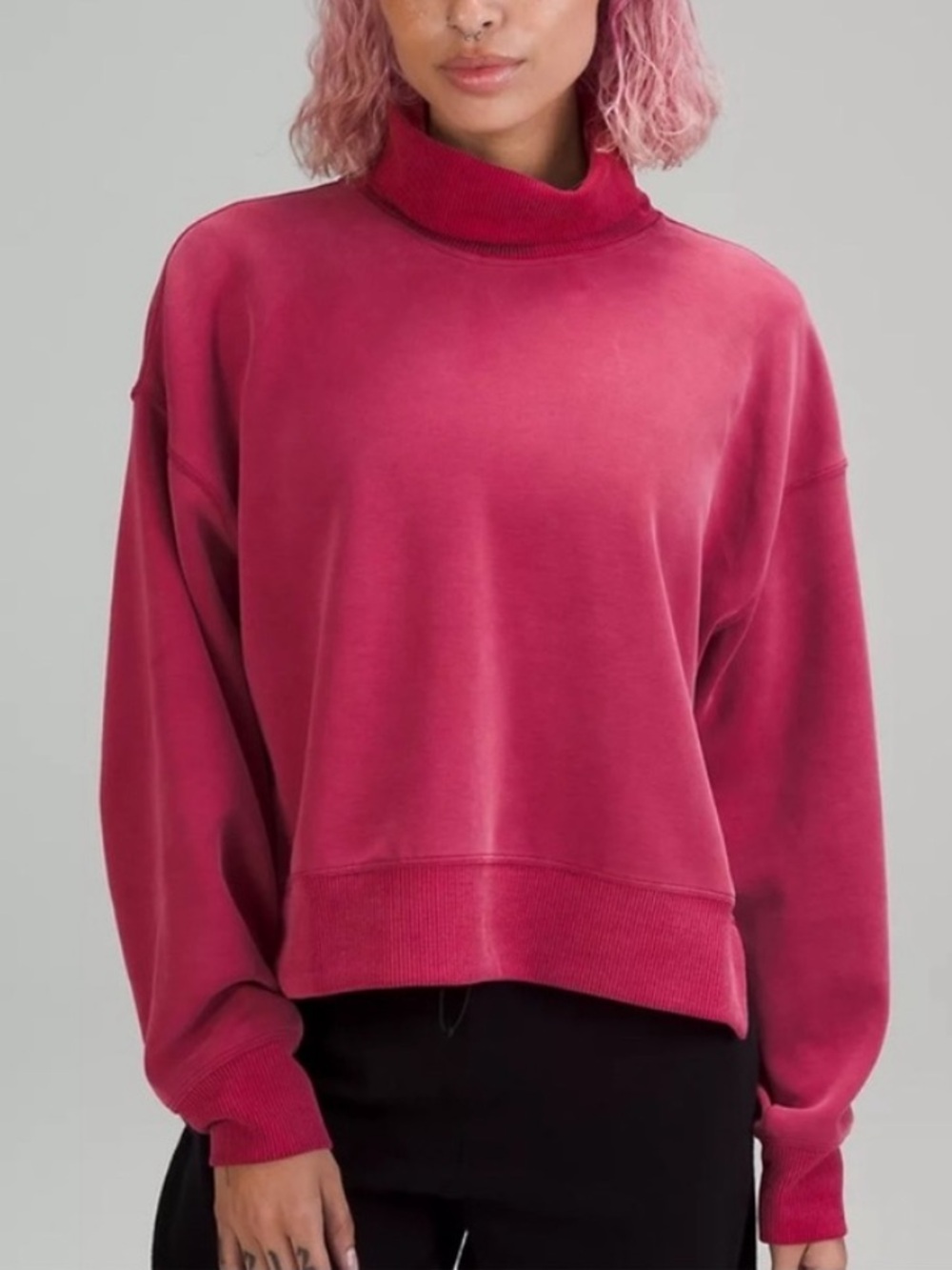 BOGO! Lululemon Softstreme Turtleneck Pullover in Pomegranate Size 0 / XS